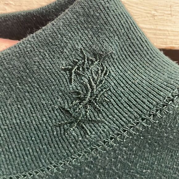 CHRYSANTHEME Button Turtleneck Long Sleeve Pullover Top Green Size Small Vintage - Picture 3 of 6